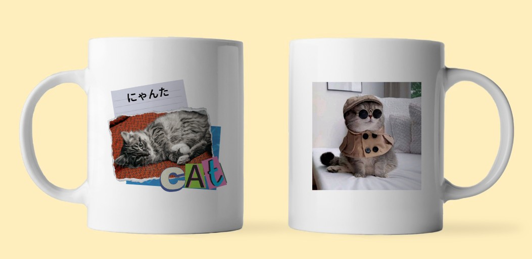 Canva印刷マグカップで私のデザイン②：ペット編（愛猫）バージョン